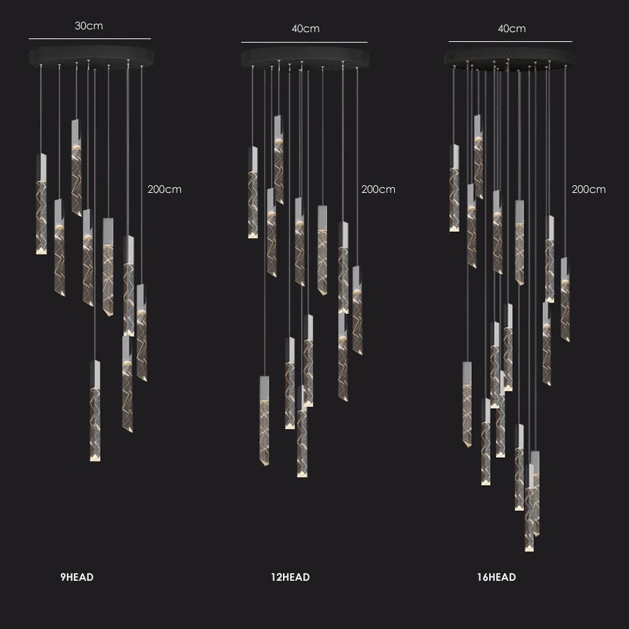 Modern Style Crystal Bars Chandelier