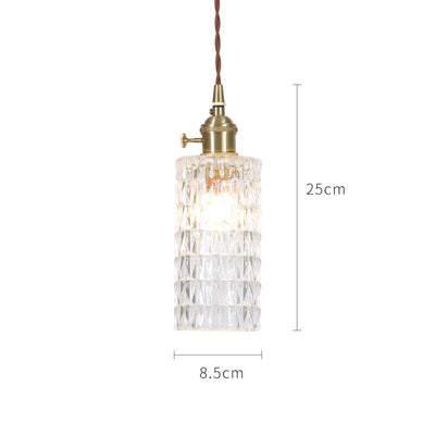 Japanese Style Glass Pendant Light