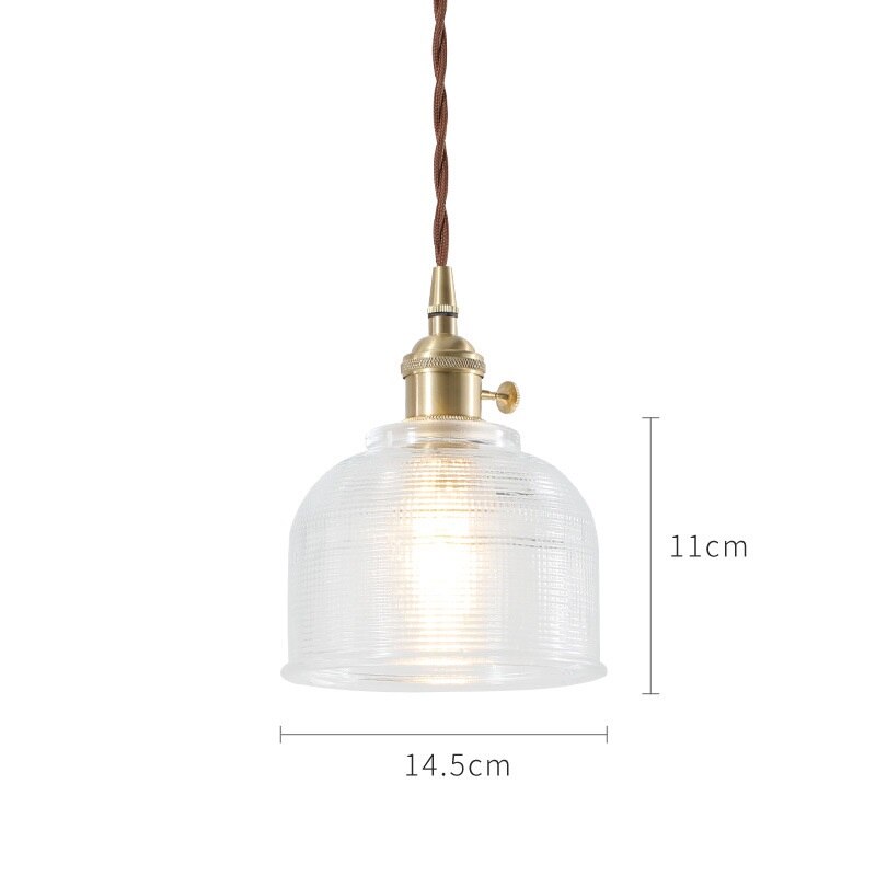 Japanese Style Glass Pendant Light