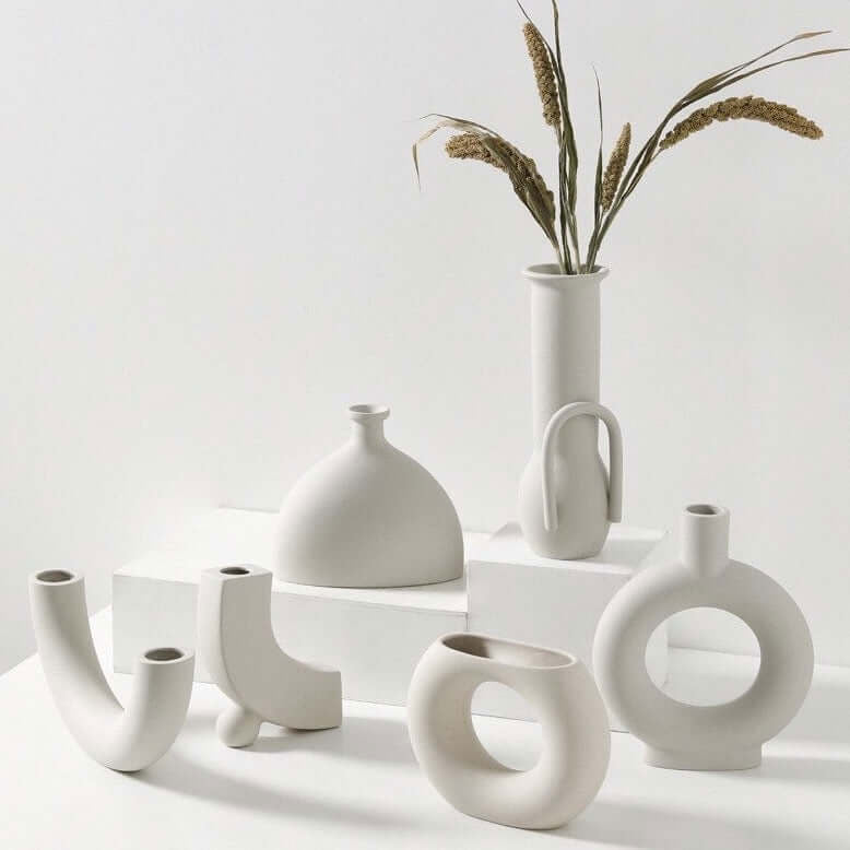 White Porcelain Vases