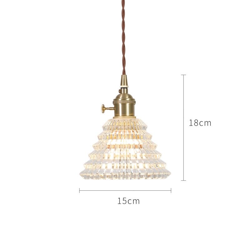 Japanese Style Glass Pendant Light