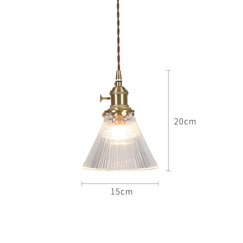 Japanese Style Glass Pendant Light