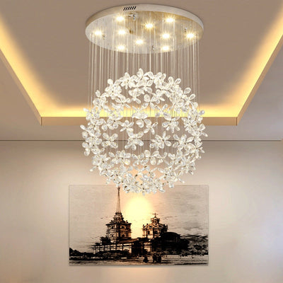 Crystal Luxury Flower Garden Chandelier