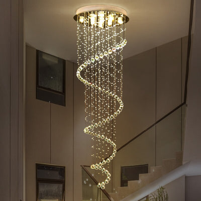 Crystal Luxury Golden Garland Chandelier