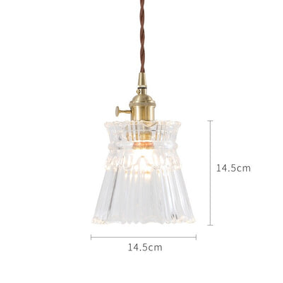 Japanese Style Glass Pendant Light