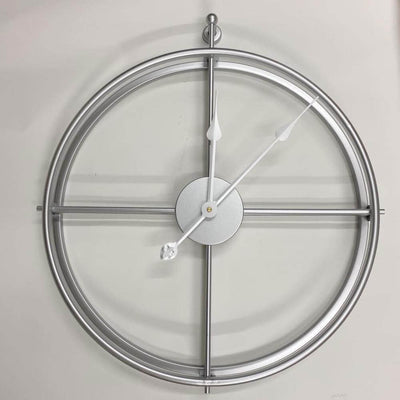 Modern Double Ring Iron Wall Clock