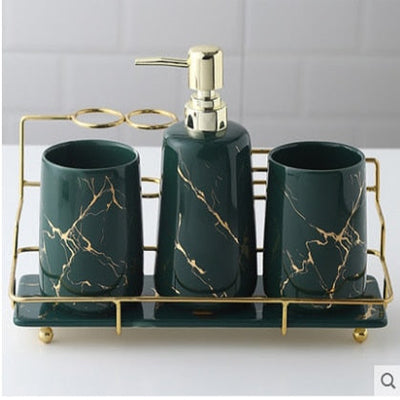 Ceramic Bathroom Accessories Set