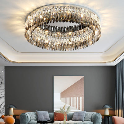 Crystal Luxury Golden Portal Chandelier