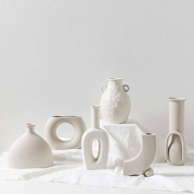 White Porcelain Vases