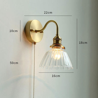 Modern Style Pull Chain Wall Light