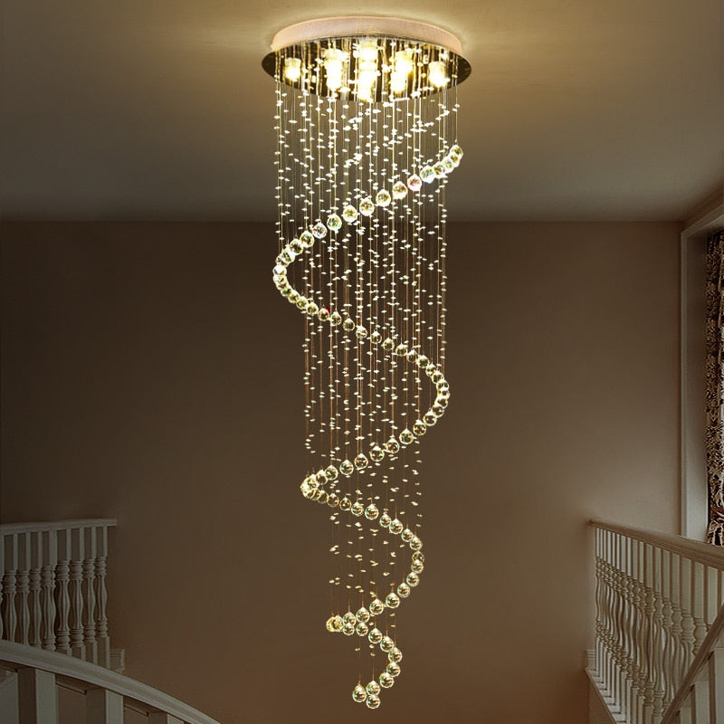 Crystal Luxury Golden Garland Chandelier