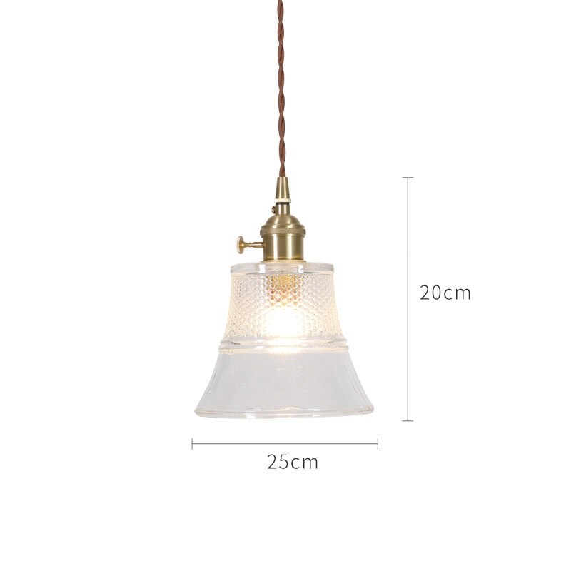 Japanese Style Glass Pendant Light