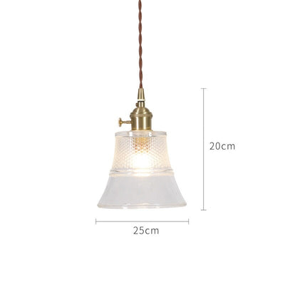 Japanese Style Glass Pendant Light