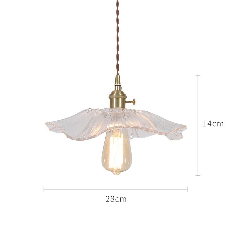 Japanese Style Glass Pendant Light