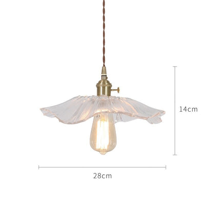 Japanese Style Glass Pendant Light