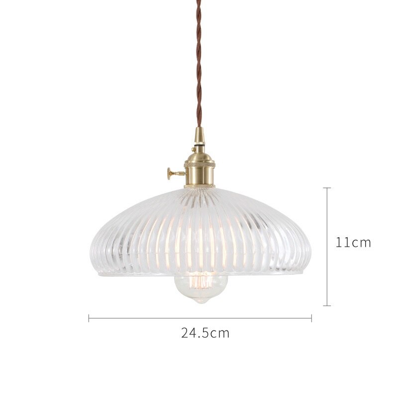 Japanese Style Glass Pendant Light