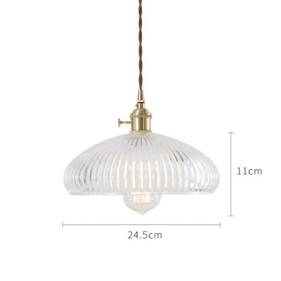 Japanese Style Glass Pendant Light