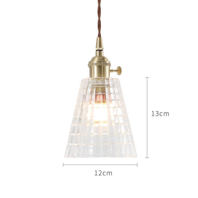 Japanese Style Glass Pendant Light