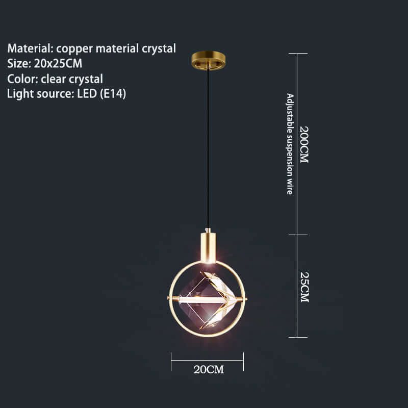 Crystalline Ball Pendant Lights