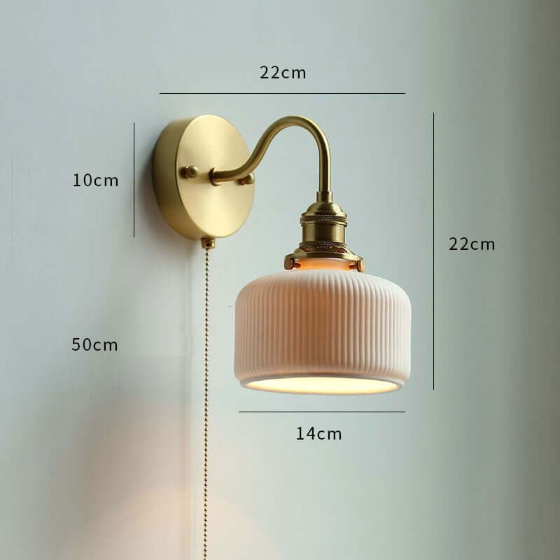 Modern Style Pull Chain Wall Light