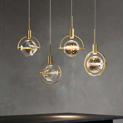 Crystalline Ball Pendant Lights