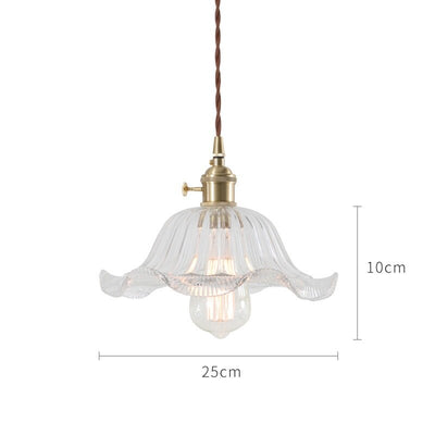 Japanese Style Glass Pendant Light