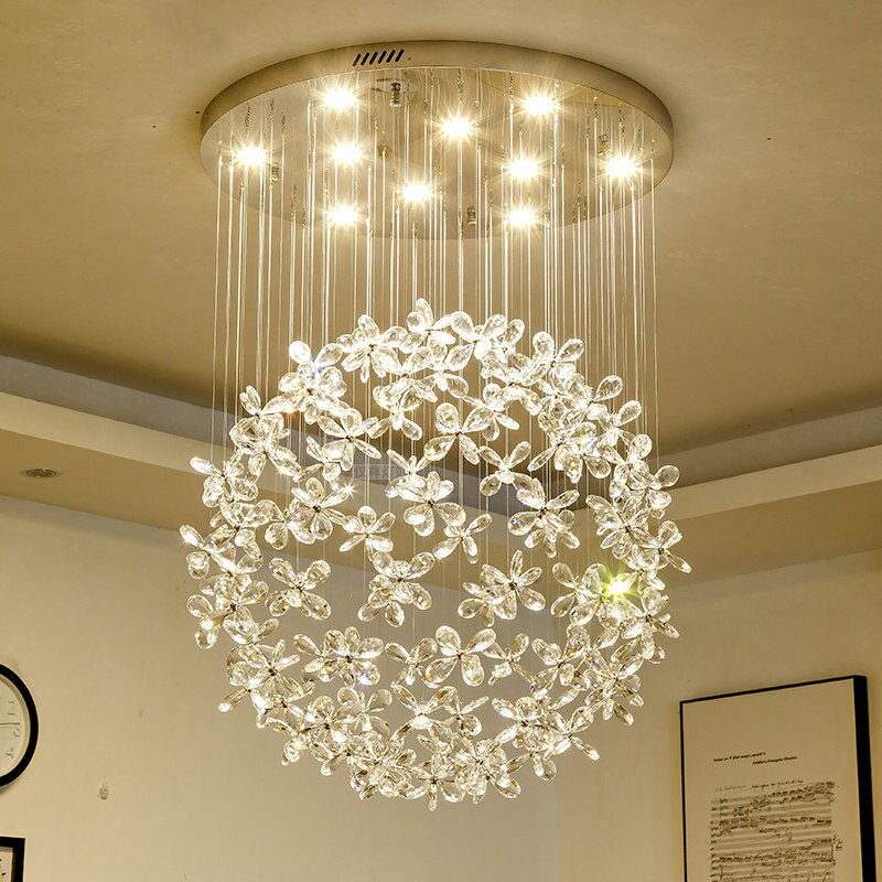 Crystal Luxury Flower Garden Chandelier