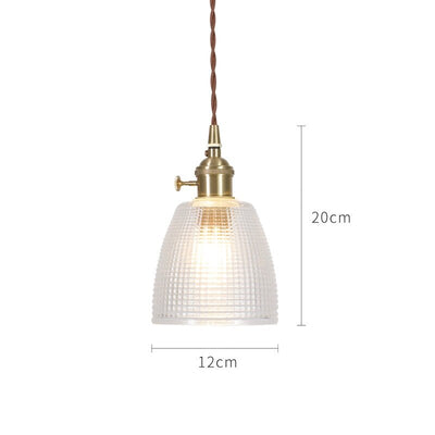 Japanese Style Glass Pendant Light