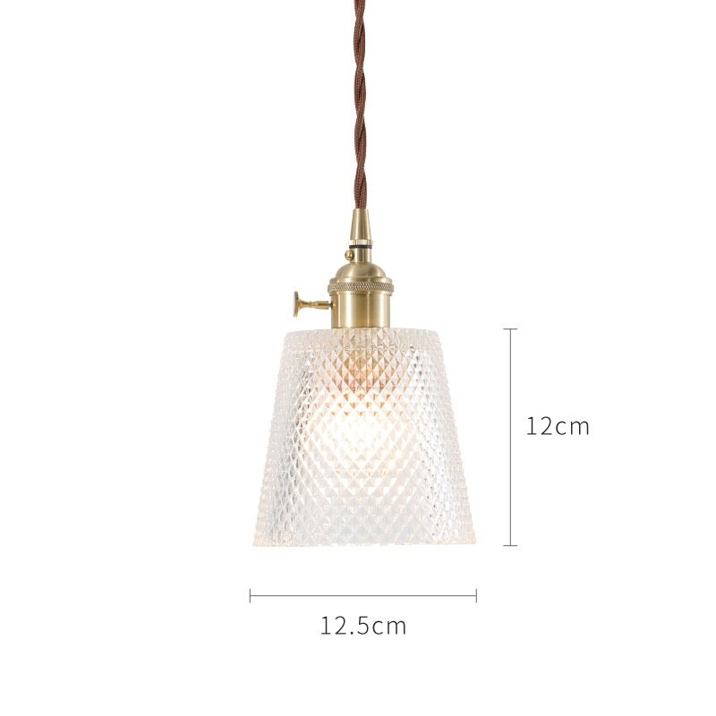 Japanese Style Glass Pendant Light