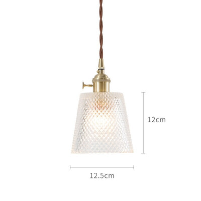 Japanese Style Glass Pendant Light