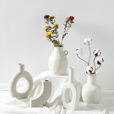 White Porcelain Vases