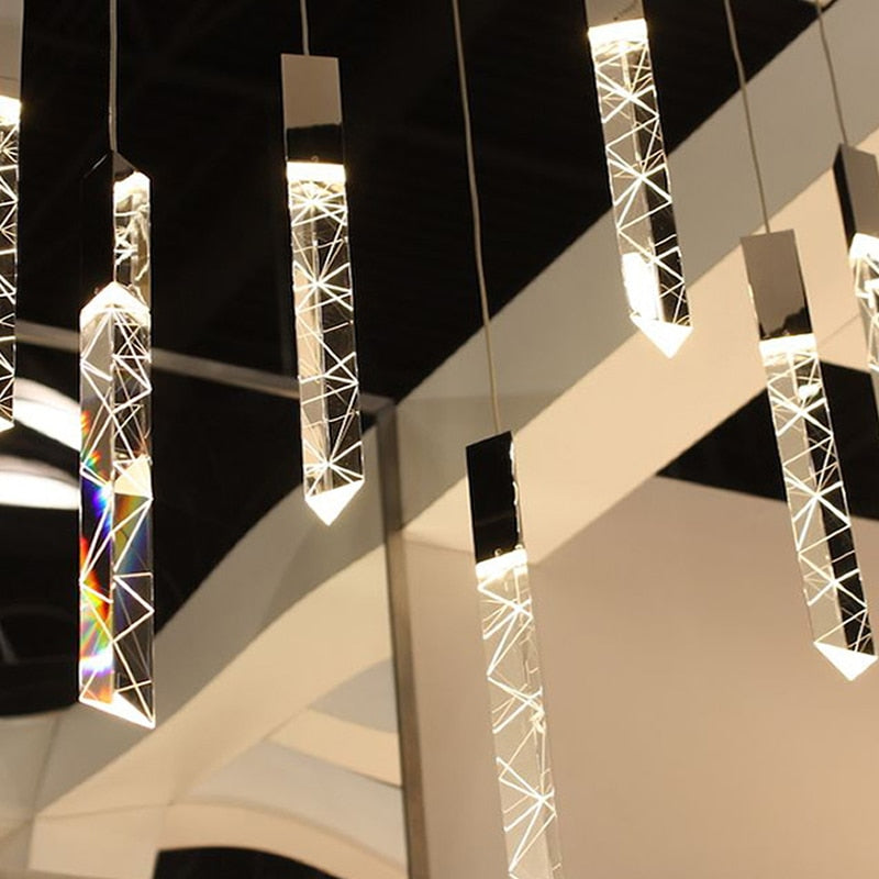 Modern Style Crystal Bars Chandelier