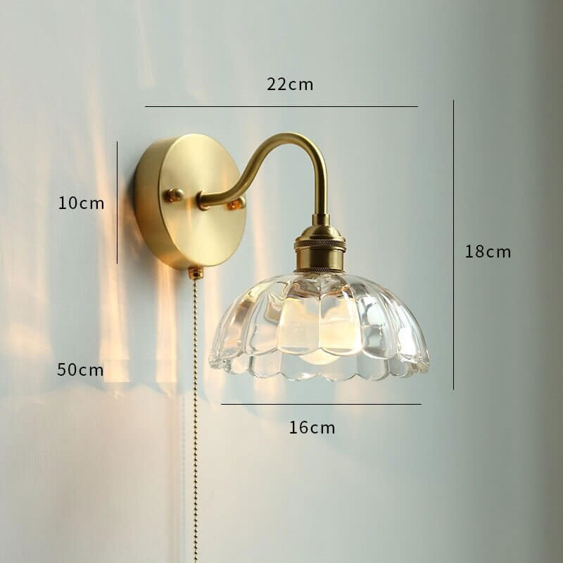 Modern Style Pull Chain Wall Light