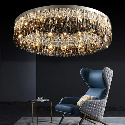 Crystal Luxury Golden Portal Chandelier