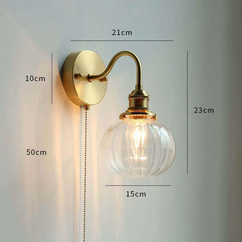 Modern Style Pull Chain Wall Light