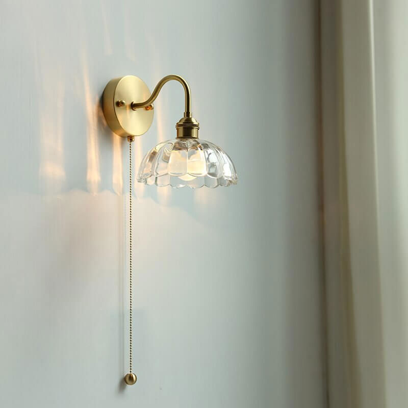 Modern Style Pull Chain Wall Light