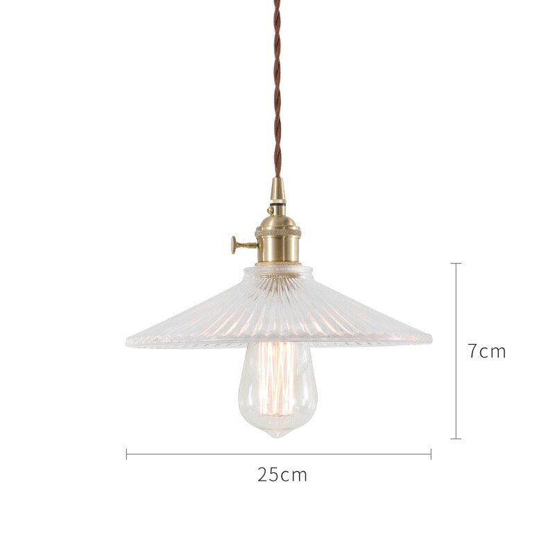 Japanese Style Glass Pendant Light