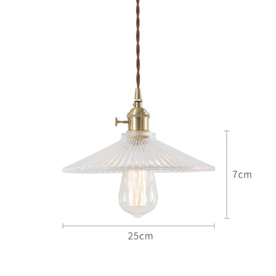 Japanese Style Glass Pendant Light