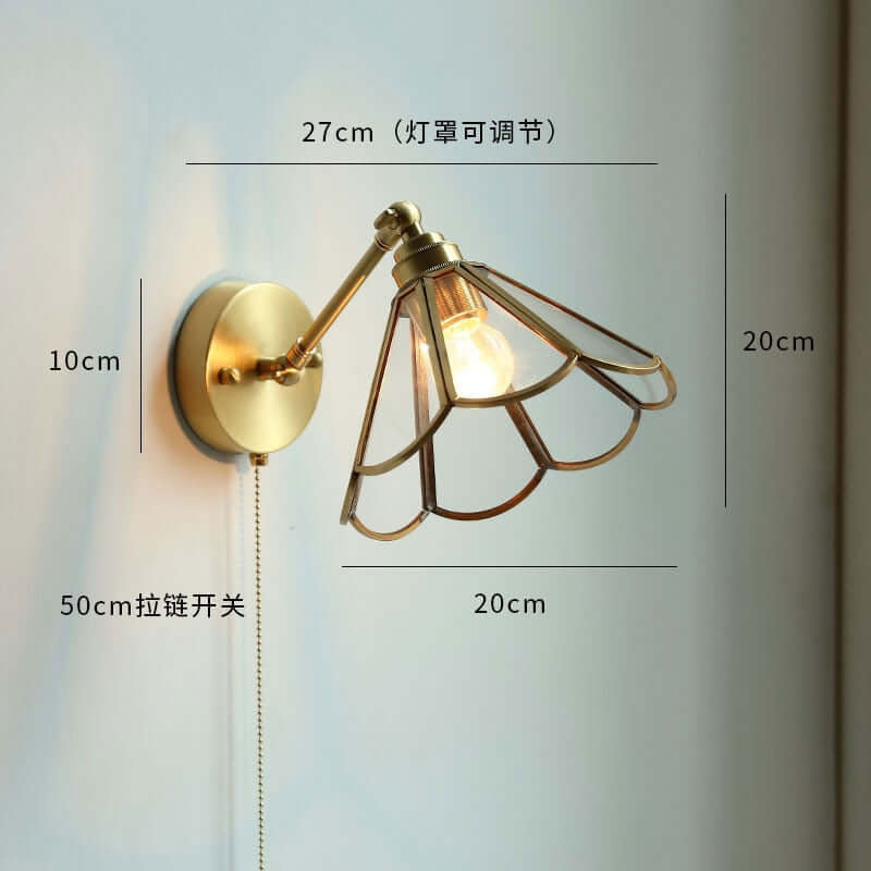 Modern Style Pull Chain Wall Light