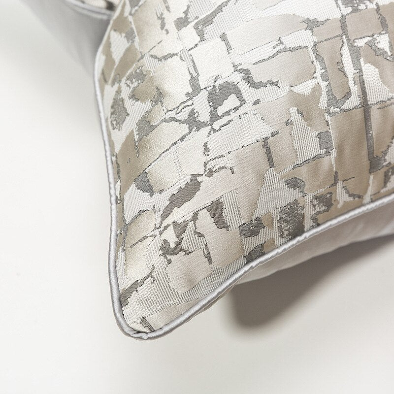 Abstract Jacquard Cushion Cover