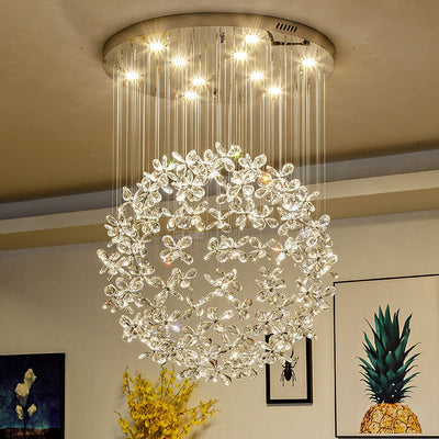 Crystal Luxury Flower Garden Chandelier