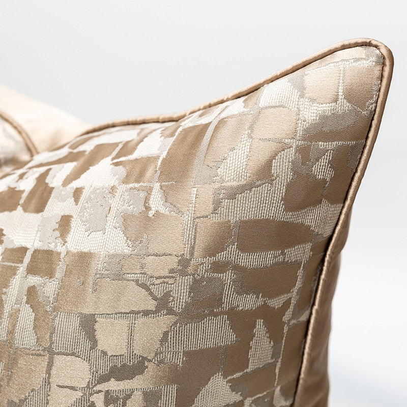 Bronze Jacquard Cushion Cover