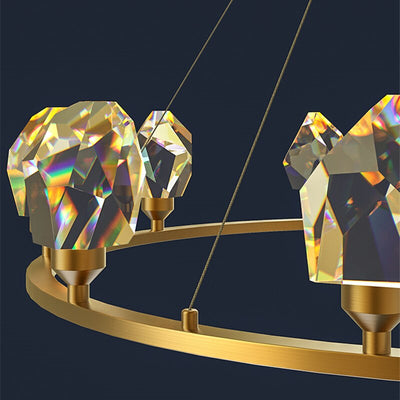 Postmodern Crystal Suspension Chandelier