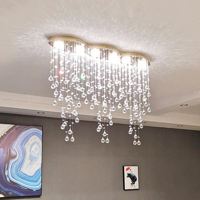 Crystal Cascade Chandelier