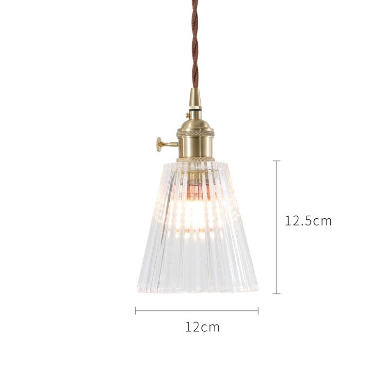 Japanese Style Glass Pendant Light