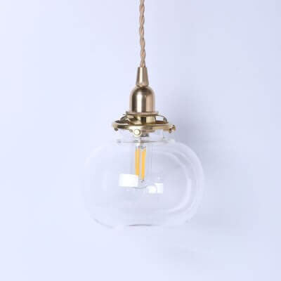 Japanese Style Vintage Copper Pendant Light