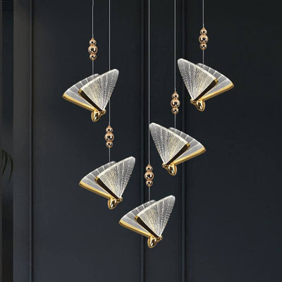 Modern Style Butterfly Pendant Light