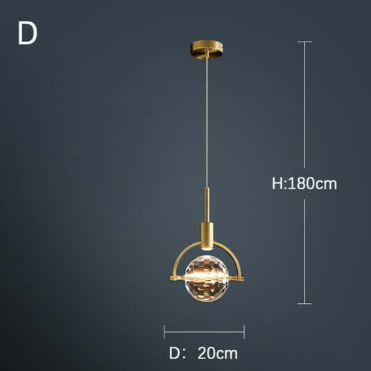 Crystalline Ball Pendant Lights