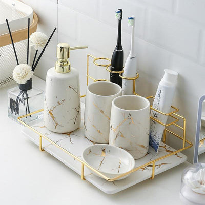 Ceramic Bathroom Accessories Set