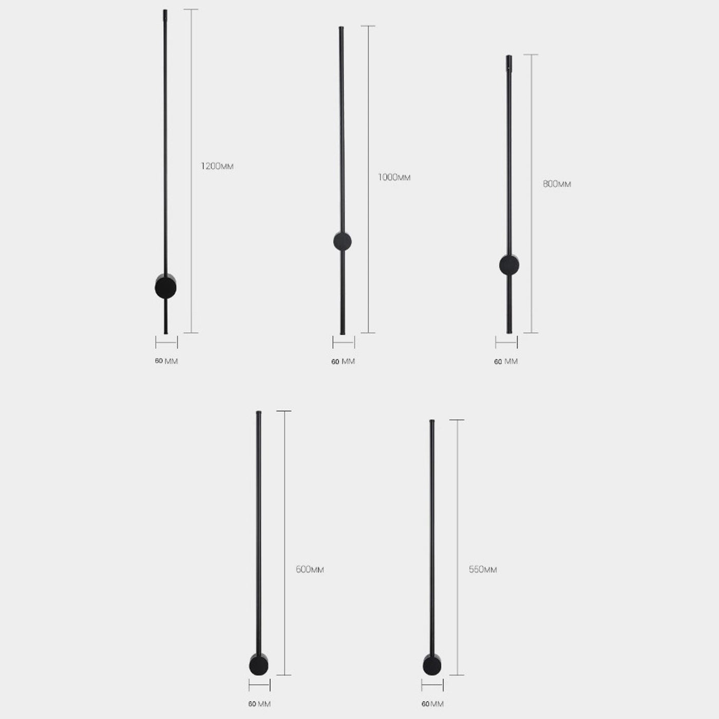 Minimalistic Stick Wall Lamp